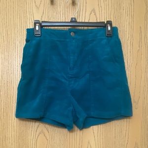 NWOT Wild Fable Turquoise Corduroy Shorts